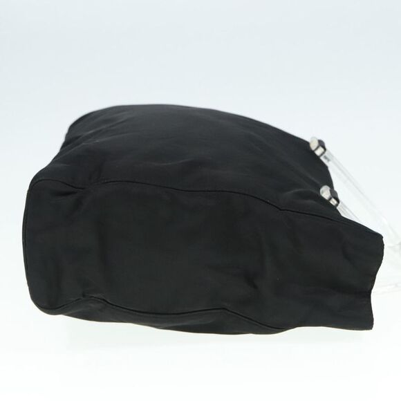 Prada Triangle Logo Black Synthetic Tote Bag (Pre-Owned) - Picture 3 of 16